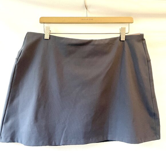 NWT Calia High Rise Mini Skort New A-Line Blue Athletic Skirt built in shorts - Picture 1 of 7